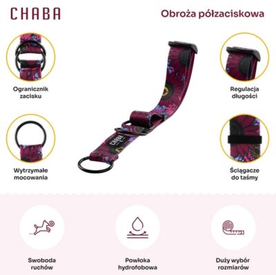 CHABA Obroża półzaciskowa Story III M Lakota - obrazek 4