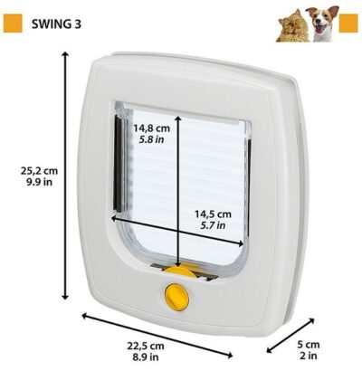 Ferplast Swing 3 Drzwiczki szare - obrazek 3