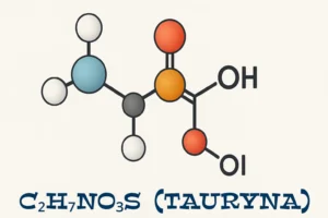 Tauryna dla kota. Wzór chemiczny oraz model tauryny